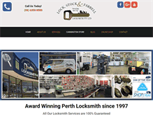 Tablet Screenshot of lockstock.com.au