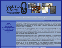 Tablet Screenshot of lockstock.net
